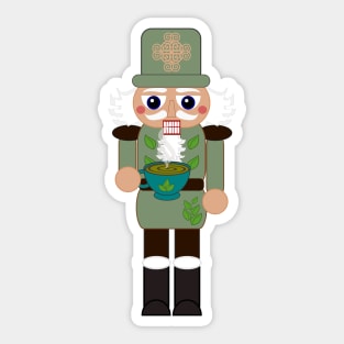 Hot Tea Nutcracker Sticker